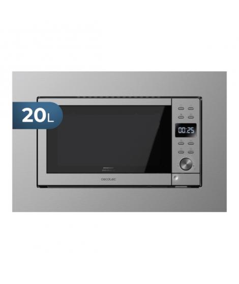 Cecotec GrandHeat 2000 Built-in Microondas Encastrable - 700W - Capacidad 20L - Grill 900W - 9 Funciones Preconfiguradas - Reves
