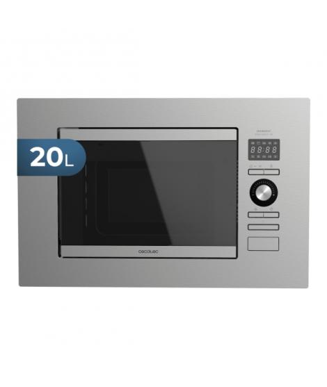 Cecotec GrandHeat 2090 Built-in Microondas Encastrable - 800W - Capacidad 20L - Grill 1000W - 8 Funciones Preconfiguradas - Temp