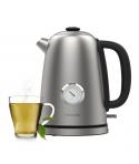 Cecotec Thermosense 620 Vintage Hervidor de Agua Electrico - Potencia de 2200W - Capacidad 1.7L - Acero Inoxidable - Termometro 