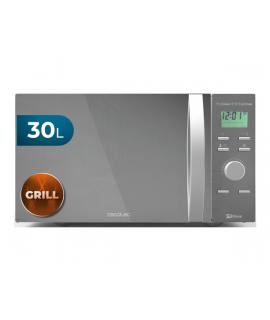 Cecotec Proclean 9110 Full Inox Microondas - 1000W - Capacidad 30L con Grill - Puerta de Espejo - Tecnologia 3Dwave Envolvente -