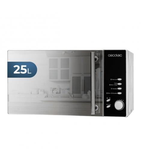Cecotec Convection 2500 Microondas - Potencia de 900W - Grill 1950W - Capacidad 25L - 8 Funciones Preconfiguradas - Pantalla LED