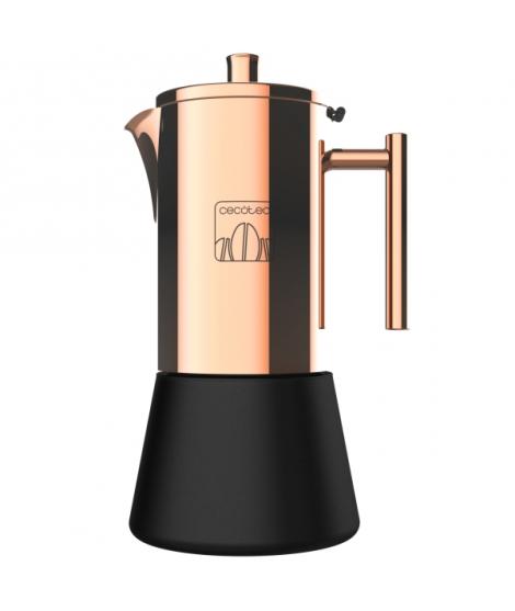 Cecotec Moking 1000 Cafetera Italiana para 10 Tazas - Acero Inoxidable - Apta para Gas, Electrica y Vitro - Junta de Silicona - 