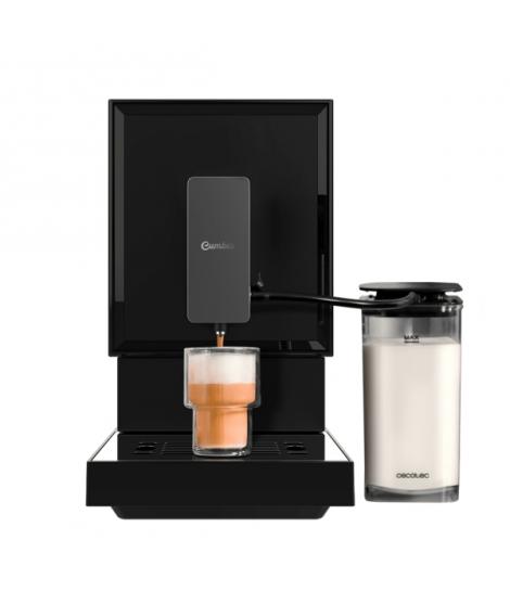 Cecotec Cremmaet Latte Cafetera Automatica Compacta - 1470W - Presion de 19bar - Deposito 150g Cafe - Tanque de Leche Extraible 