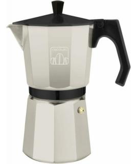 Cecotec Mokclassic 600 Cafetera Italiana para 6 Tazas de Acero Fundido - Capacidad de 300ml - Cierre Hermetico con Junta de Sili