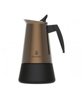 Cecotec Piccolina 600 Cafetera Italiana para 6 Tazas - Acero Inoxidable - Apta para Placas Electricas, Vitro y Gas - Piezas Desm