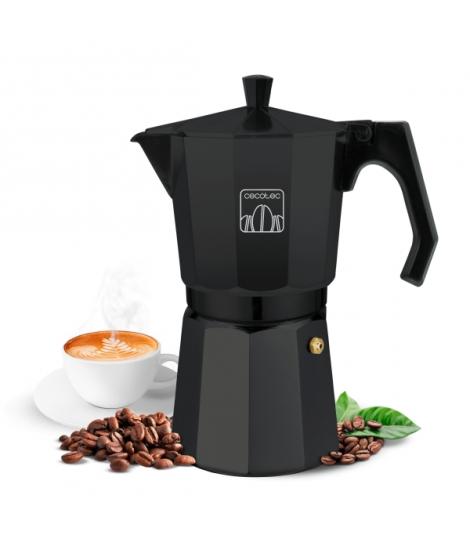 Cecotec Moklassic 300 Cafetera Italiana para 3 Tazas - Aluminio Fundido - Apta para Gas, Electrica y Vitro - Junta de Silicona -