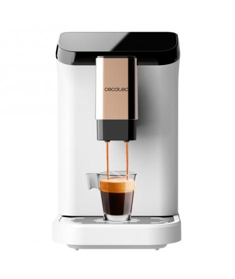 Cecotec Cremmaet Macchia White Rose Cafetera Automatica Compacta - Presion de 19bar - Sistema de Calentamiento Rapido - Deposito