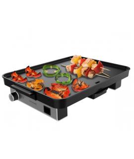 Cecotec Magnet 1800 Plancha Electrica - 1800W - Placa de Aluminio con Teflon - Termostato Regulable - Bandeja Recogegrasas - Pie