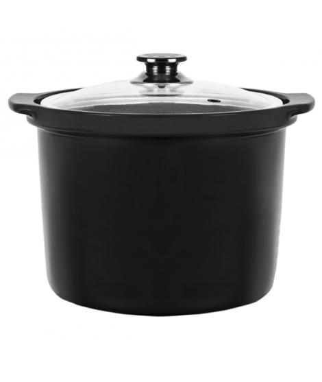 Cecotec Slowpot Cubeta Ceramica para Ollas GM de 6L - Cocciones Lentas - Tapa de Vidrio - Interior Esmaltado - Facil de Limpiar 