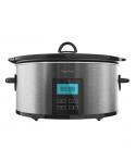 Cecotec Chupchup Matic Olla de Coccion Lenta - Pantalla LCD - Capacidad 5.5L - Cubeta Ceramica Ovalada - Programable - Tapa Cris