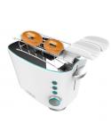 Cecotec Toast and Taste DoubleW Tostadora de Doble Ranura - 650W - Ranura Ancha - Pinzas para Tostadas - 7 Niveles - Funciones D