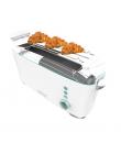 Cecotec Toast and Taste ExtraW Tostadora de Ranura Larga - 1000W - Ranura XL Extra Ancha - Calienta Panecillos - Funciones Desco