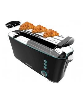 Cecotec Toast and Taste Extra B Tostadora de Ranura Larga - 1000W - Ranura XL Extra Ancha - Calienta Panecillos - Funcion de Ext
