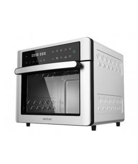 Cecotec Bake and Fry 3000 Touch Steel Horno de Sobremesa - 1600W - Capacidad 30L - Freidora de Aire - Pantalla Tactil - 9 Funcio
