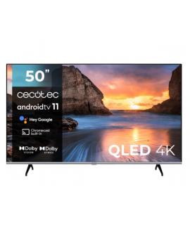 Cecotec V1 series VQU10050 Televisor Smart TV sin Marco de 50" QLED 4K UHD - Chromecast - Android TV 11 - Dolby Vision y Atmos -