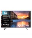 Cecotec V1 series VQU10055 Televisor Smart TV sin Marco de 55" QLED 4K UHD - Chromecast - Colores Puros - Android TV 11 - Dolby 