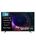 Cecotec V1+ series VQU11055+S Televisor Smart TV sin Marco de 55" QLED 4K UHD - Chromecast - Android TV 11 - HDR10 - Dolby Visio