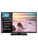 Cecotec A2Z series ALU20043Z Televisor Smart TV sin Marco de 43" LED 4K UHD - Android TV 11 - Chromecast Integrado - HDR10+ - Do