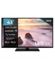 Cecotec A2Z series ALU20043ZS Televisor Smart TV de 43" LED con Resolucion 4K UHD - Android TV 11 - Chromecast Integrado - Forma