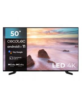 Cecotec A2 series ALU20050 Televisor Smart TV sin Marco de 50" LED con Resolucion 4K UHD - Android TV 11 - Chromecast Integrado 