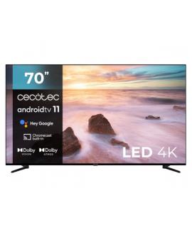 Cecotec A2 series ALU20070 Televisor Smart TV de 70" LED 4K - Android 11 Smart TV - Dolby Vision y Atmos - HDMI 2.1 - HDR10 - Te