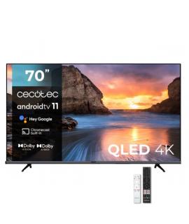 Cecotec V1+ series VQU11070+ Televisor Smart TV de 70" QLED 4K - Android TV 11 - Atenuacion Micro Dimming - Dolby Vision/Atmos -
