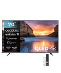 Cecotec V1+ series VQU11070+ Televisor Smart TV de 70" QLED 4K - Android TV 11 - Atenuacion Micro Dimming - Dolby Vision/Atmos -