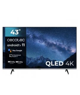 Cecotec V2 series VQU20043 Televisor Smart TV sin Marco de 43" QLED 4K UHD - Procesador Cortex A55 - Control por Voz con Google 