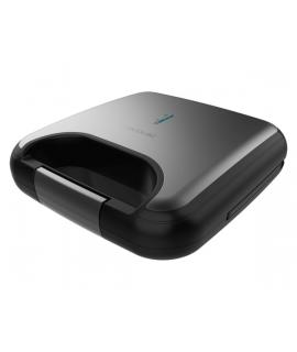 Cecotec Rock’nToast Combo Sandwichera 3 en 1 - 800W - Revestimiento Antiadherente - Placas Intercambiables - Acabados en Acero I
