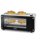 Cecotec VisionToast Tostadora de Ranura Larga - 1260W - Ventana de Cristal - Ranura XL Extra Ancha - 7 Niveles de Tostado - 3 Fu