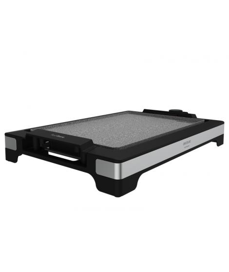 Cecotec Tasty and Grill 2000 InoxStone Plancha Electrica - 2000W - Antiadherente - Termostato Regulable - Placa de Acero Extraib