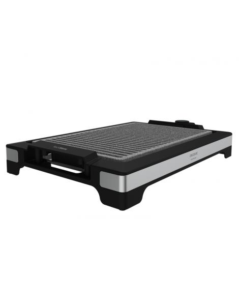 Cecotec Tasty and Grill 2000 Inox LineStone Plancha Electrica - 2000W - Acabados en Acero Inoxidable - Antiadherente - Termostat