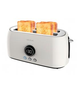 Cecotec ClassicToast 15000 Tostadora de Doble Ranura Larga - 1500W - Pantalla Digital - Ranura Ancha - 3 Funciones - 6 Niveles -