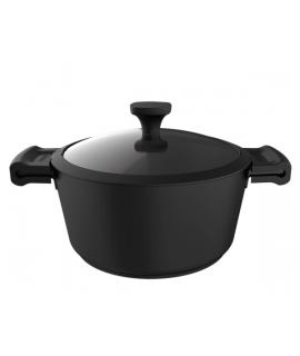 Cecotec Polka Experience Olla de 28cm de Diametro - Capacidad de 6.8L - Aluminio Fundido - Revestimiento Teflon - Compatible con