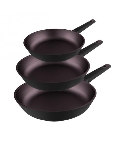 Cecotec Polka Experience Titan Pack de 3 Sartenes de 18, 22 y 26cm - Aluminio Fundido - Teflon Antiadherente - Libre de PFOA - C