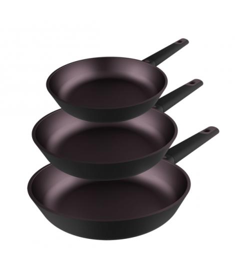 Cecotec Polka Experience Titan Pack de 3 Sartenes de 20, 24 y 28cm - Aluminio Fundido - Teflon Antiadherente - Libre de PFOA - C