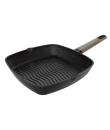 Cecotec Polka Excellence Grill Force Sarten Cuadrada de 28cm - Aluminio Fundido - Teflon Antiadherente - Libre de PFOA - Apto La