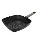 Cecotec Polka Excellence Grill Force Sarten Cuadrada de 28cm - Aluminio Fundido - Teflon Antiadherente - Libre de PFOA - Apto La