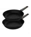Cecotec Polka Excellence Force Pack de 2 Sartenes de 20 y 24cm - Aluminio Fundido - Teflon Antiadherente - Libre de PFOA - Compa