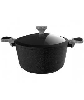 Cecotec Polka Exclusive Wood and Rock Olla de Aluminio Forjado de 24cm - Teflon Antiadherente - Compatible con Induccion - Fondo