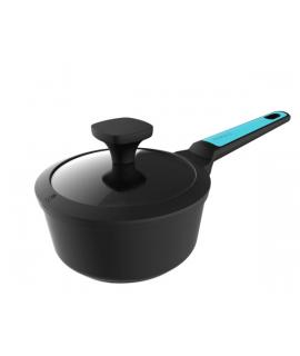 Cecotec Polka Platinum Thunder Cazo de Aluminio Forjado de 16cm - Revestimiento Antiadherente - Apto para Lavavajillas - Compati