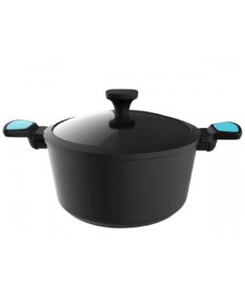 Cecotec Polka Platinum Thunder Cacerola de Aluminio Forjado de 24cm - Antiadherente - Compatible con Induccion - Fondo Difusor E