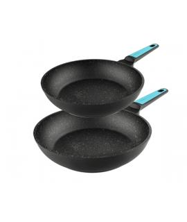 Cecotec Polka Platinum Thunder Pack de 2 Sartenes de 20 y 24cm - Aluminio Forjado - Revestimiento Teflon sin PFOA - Compatible c