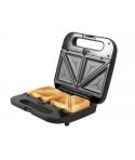 Cecotec Rock'nToast 1000 Sandwichera 3 en 1 - Potencia de 800W - Capacidad para 2 Sandwiches - Revestimiento Antiadherente - Pla