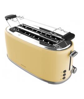Cecotec Toast and Taste 1600 Retro Double Tostadora de Doble Ranura Larga - 1630W - Capacidad para 4 Rebanadas - Ranura Ancha - 
