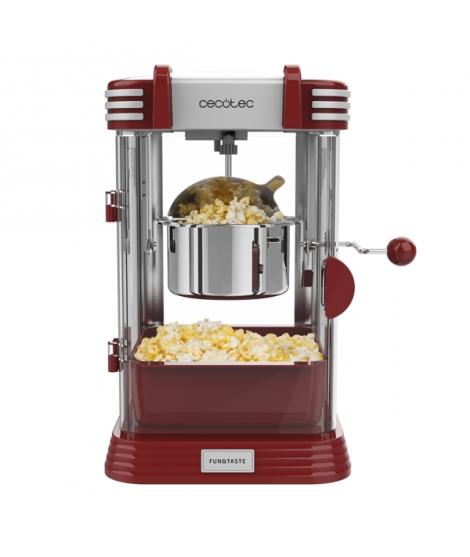 Cecotec FunandTaste P'Corn Classic Palomitero Electrico - 300W - Estilo Retro - Olla de Acero Inoxidable 500ml - Bandeja Extraib