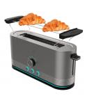 Cecotec ShineandToast Extra Tostadora de Ranura Larga - Potencia de 1050W - Aviso Luminoso - Ranura Ancha hasta 3.8cm - Acabado 