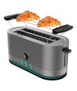 Cecotec ShineandToast Extra Double Tostadora de Doble Ranura Larga - 1400W - Aviso Luminoso - Capacidad para 4 Rebanadas - Ranur