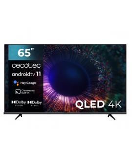 Cecotec V1+ series VQU11065+S Televisor Smart TV de 65" QLED con Resolucion 4K UHD - Android TV 11 - HDR10+ - Subwoofer Integrad