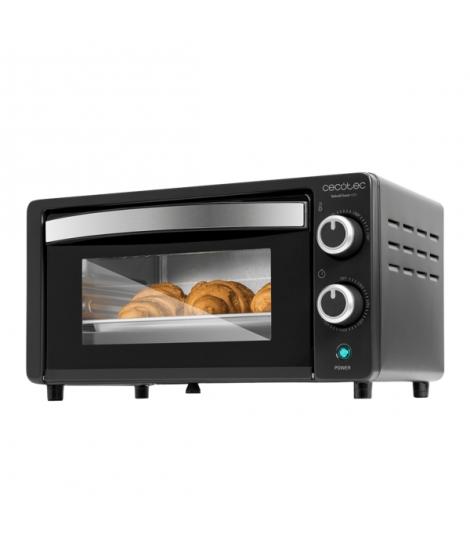Cecotec Bake and Toast 1090 Horno de Sobremesa - 1000W - Capacidad de 10L - Temporizador - Puerta Doble Cristal - Resistencias d